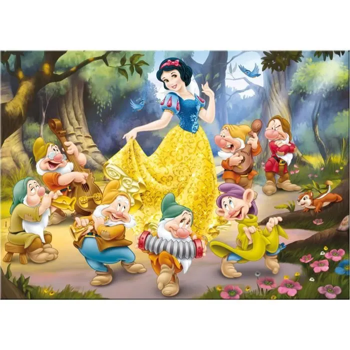 Puzzle double face Disney Snow White - LISCIANI GIOCHI - 150 pièces - Pour dessiner et colorier-1