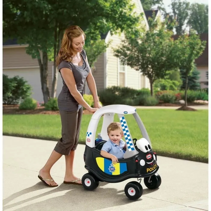 Porteur et trotteur Cozy Coupe Police Little Tikes - Noir - Pour enfants à partir de 18 mois-2