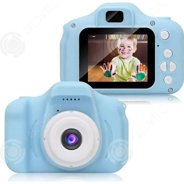 INN Jouets 3-6 Ans Fille Appareil Photo Enfant Appareil Photo Numerique Enfants Cadeaux Anniversaire Noël Présente (Bleu)-0
