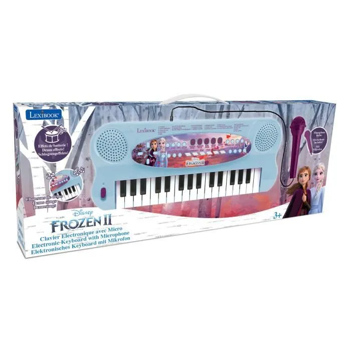 LA REINE DES NEIGES - Clavier Électronique Musical avec Micro (32 touches) - LEXIBOOK-4