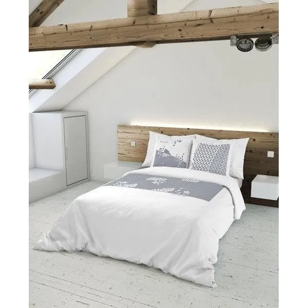 Housse nordique - Devota & Lomba - Lastovo - 240 x 220 cm - Blanc - Lavable à 30°C-0