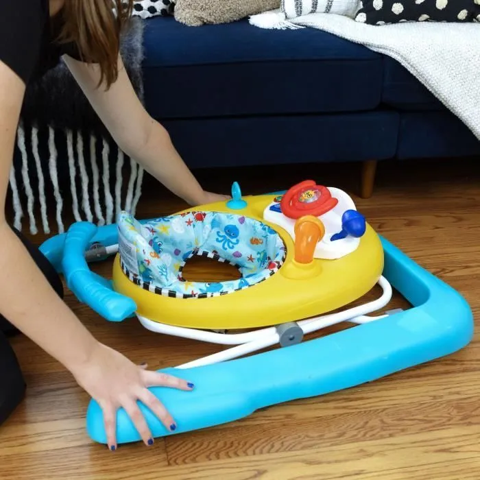 BABY EINSTEIN Trotteur sous-marin Ocean Explorers 3 en 1, Musique et Jouets interactifs, Hauteur Réglable, Pliage extra plat-4