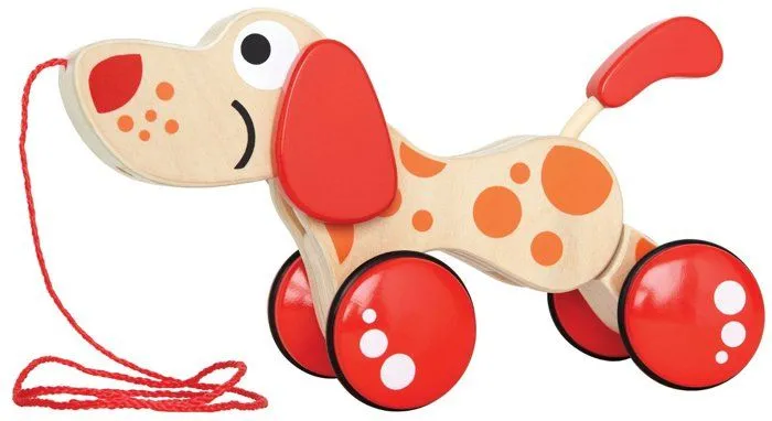 Chiot de promenade - Hape - Puppy - Rouge - Beige - Extérieur-2
