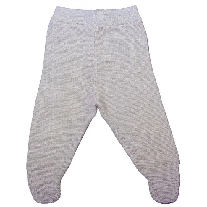 Pantalon tricot Coton bio Gris - Éveil et Nature-0