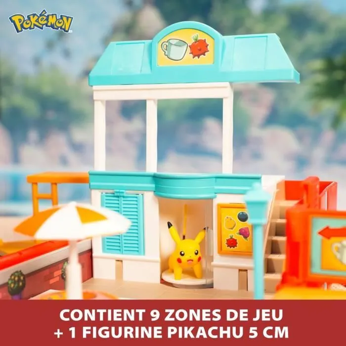 Sac à dos - BANDAI - Pokémon du dresseur Thème Plage - S’ouvre et devient une super arène-3