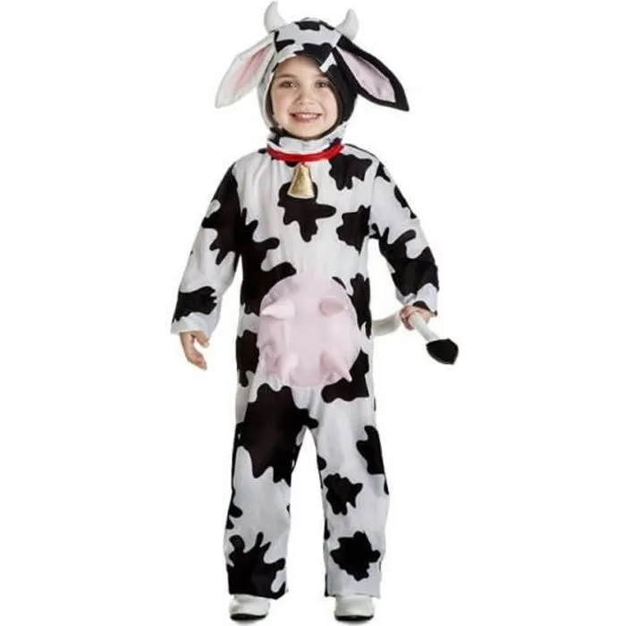 Déguisement de Vache pour enfant - Disfrazzes - Combinaison avec capuche, sonnage et queue - Intérieur-0
