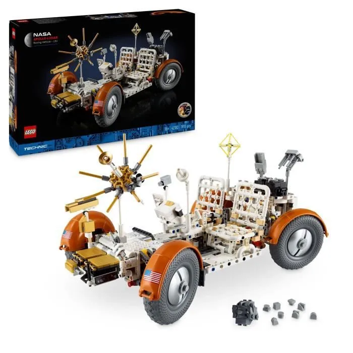 LEGO® Technic 42182 Véhicule d’Exploration Lunaire NASA Apollo - LRV Rover Spatial Adultes-0