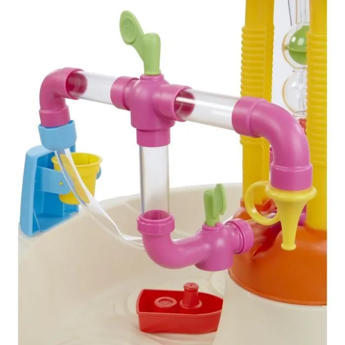 Table d'eau fontaine Little Tikes - Usine à Fontaines - PVC - 75x75x95cm - Garçon et Fille - 24 mois+-5