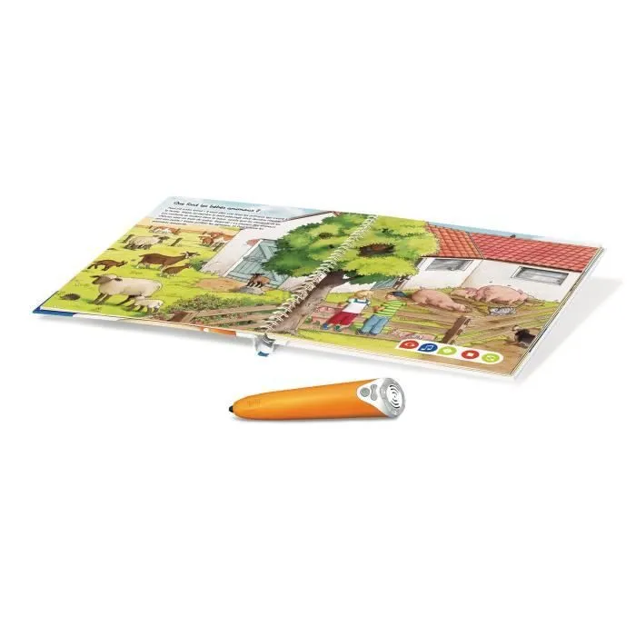 tiptoi® - Coffret complet lecteur interactif + Livre Imagier A la ferme - Ravensburger - Jeu électronique éducatif - Dès 3 ans-1