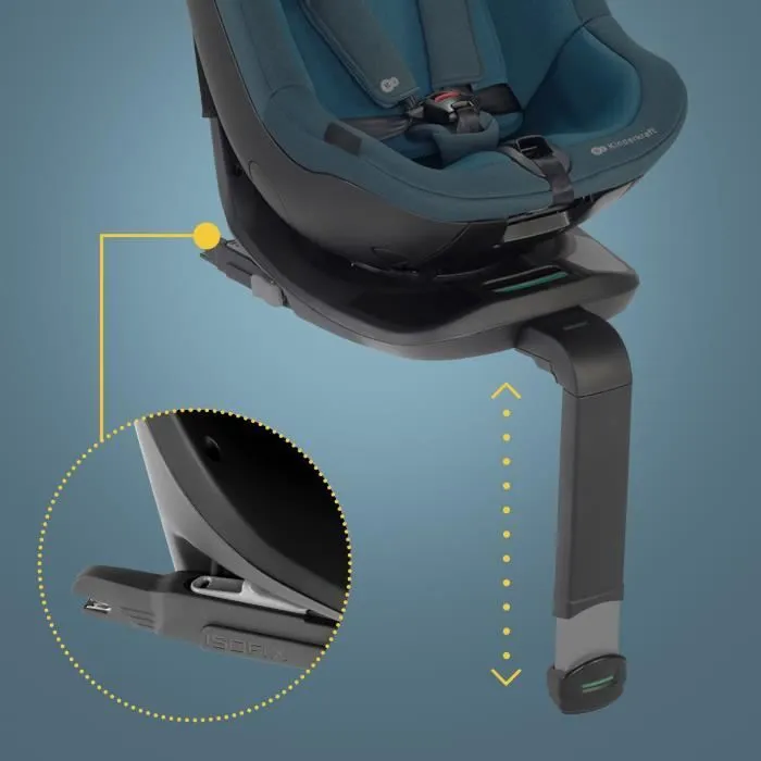 Siège auto i-Size 40-105 cm - KINDERKRAFT I-GUARD - Siège pivotant 360° - Inclinable - Face et dos à la route - Bourgogne-3
