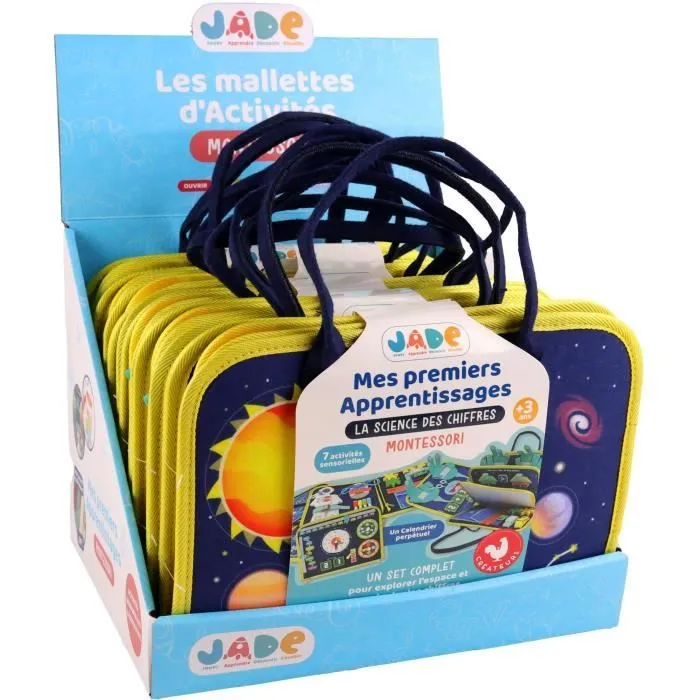 Pochette d'Activitées Espace - Montessori - JADE - Jeu Educatif - Voyage - Sensoriel - Jeu Pour Enfant - Design Français-1