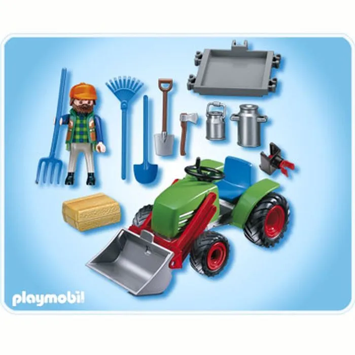 Playmobil - Agriculteur avec tracteur 4143 - La ferme - Playmobil Country - Mixte - A partir de 4 ans-2