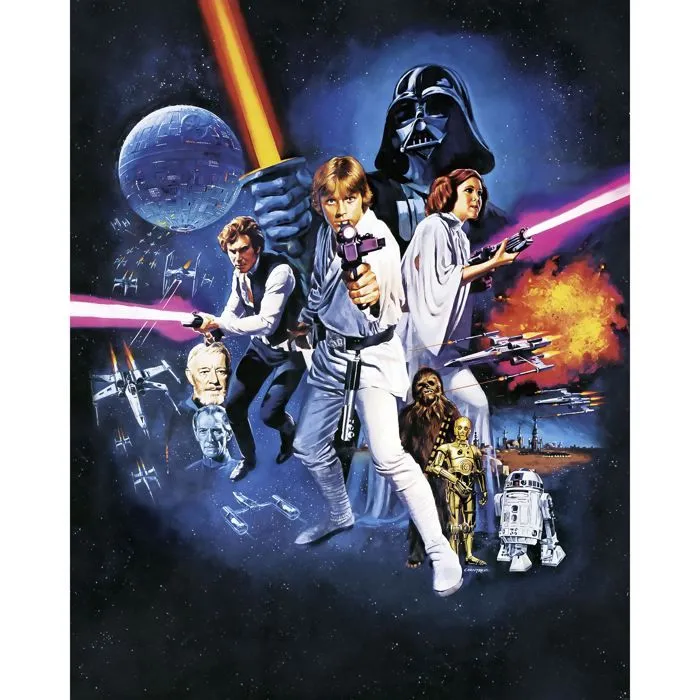 Poster XXL - Star Wars - Motif Classique 1 - 200x250 CM - Papier intissé - Décoration murale-2