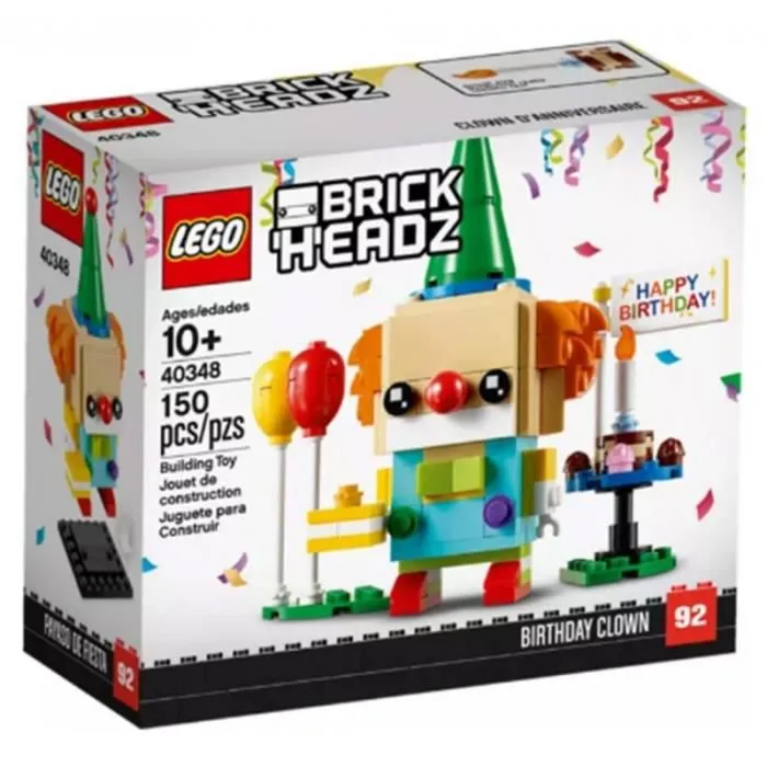 Jeux de construction - LEGO - BrickHeadz - Clown d'Anniversaire - Coloré - 6 ans et plus-0