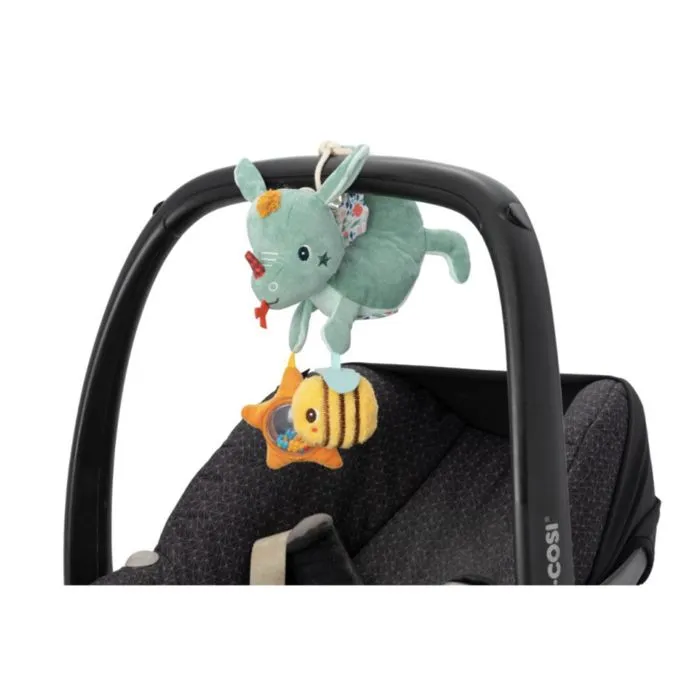 Peluche Dragon Acti-nomade - Joe - Sons et Reflets - Orange-1