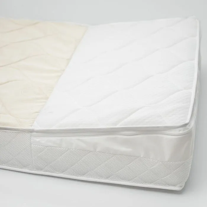 Matelas bébé Anti-reflux en coton bio Made in France Écru 60x120-4