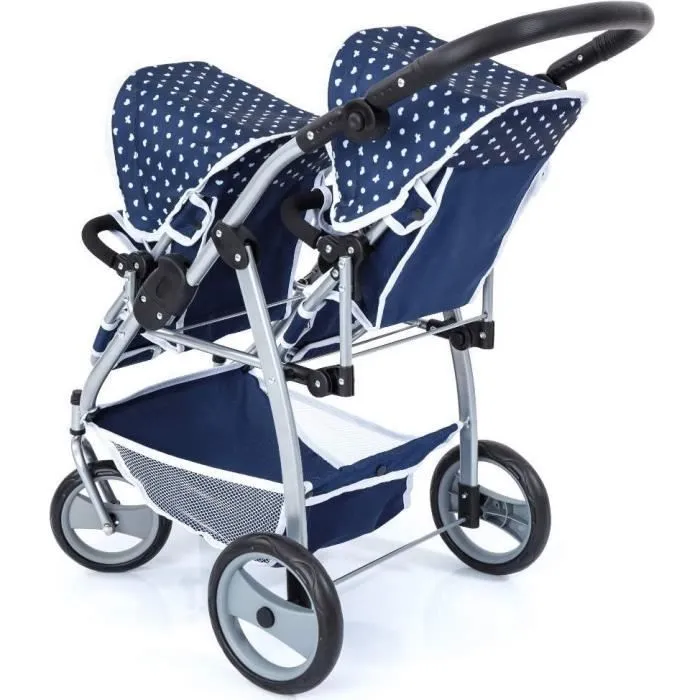 Voiture de poupée Twin bleu 60 cm - BAYER - Pour fille - Jouet en plastique pour enfant de 2 à 10 ans-1