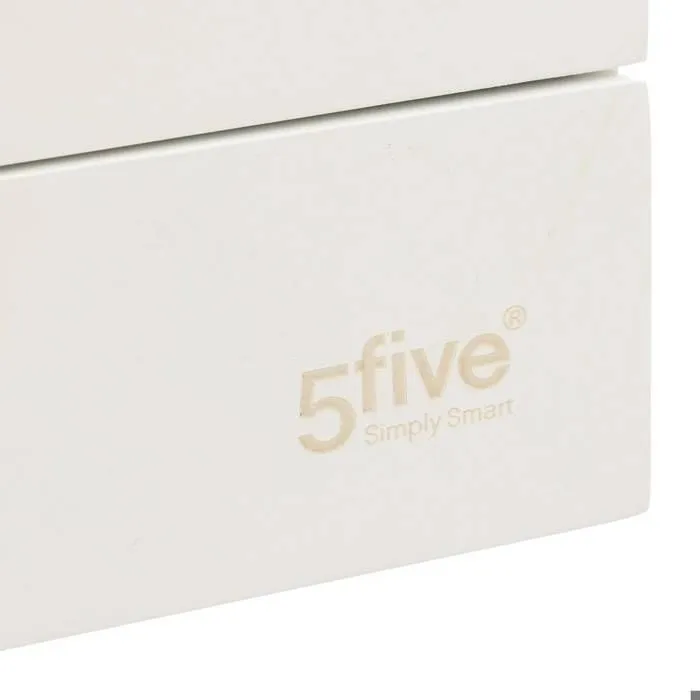 Organiseur de salle de bain - FIVE - Natureo - 4 Compartiments - Blanc-2