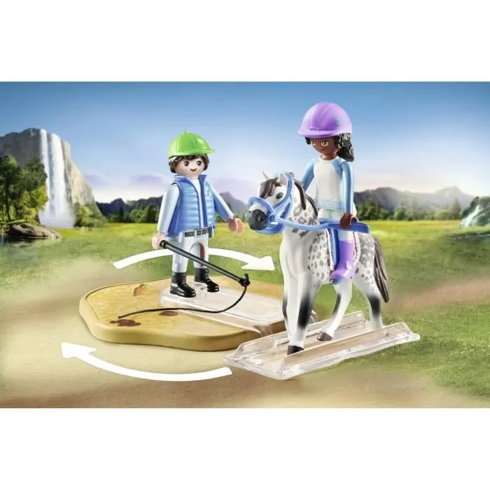 PLAYMOBIL 71637 Arène d'équitation, Horses of Waterfall, 67 pièces, Dès 5 ans-3