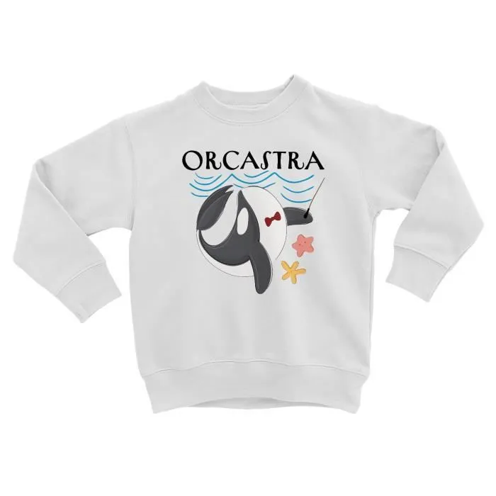 Sweatshirt Enfant Orcastra Orchestre Animaux Orque Mer Dessin Enfant-0