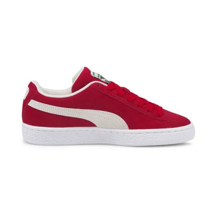 Basket Puma SUEDE CLASSIX XXI Junior - Réf. 380560-02. Couleur : Rouge, Blanc. Détails. - Tige en cuir suède. - Patch Puma sur la-2