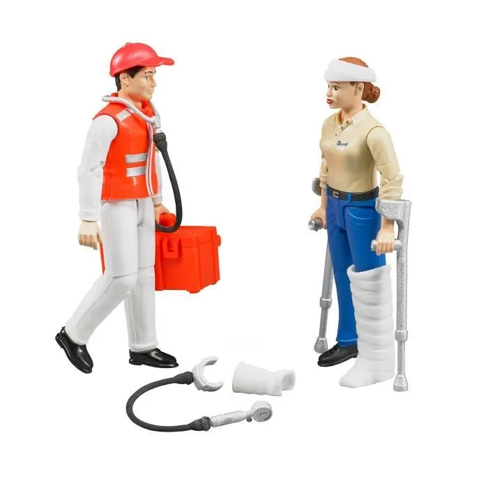 Bruder 62710 - Set Ambulance Avec Figurines Et Accessoires XLOOQ-3