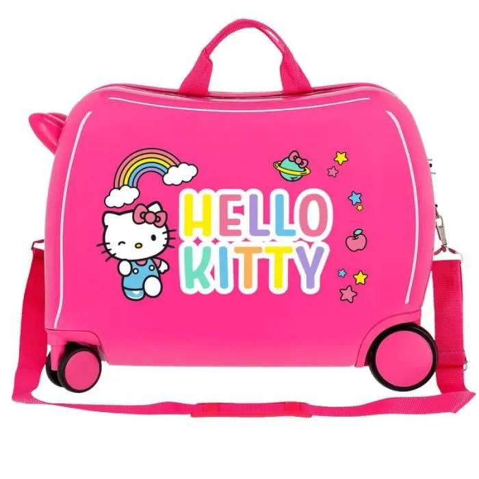 Valise trotteur HELLO KITTY "We are cute" rose-3