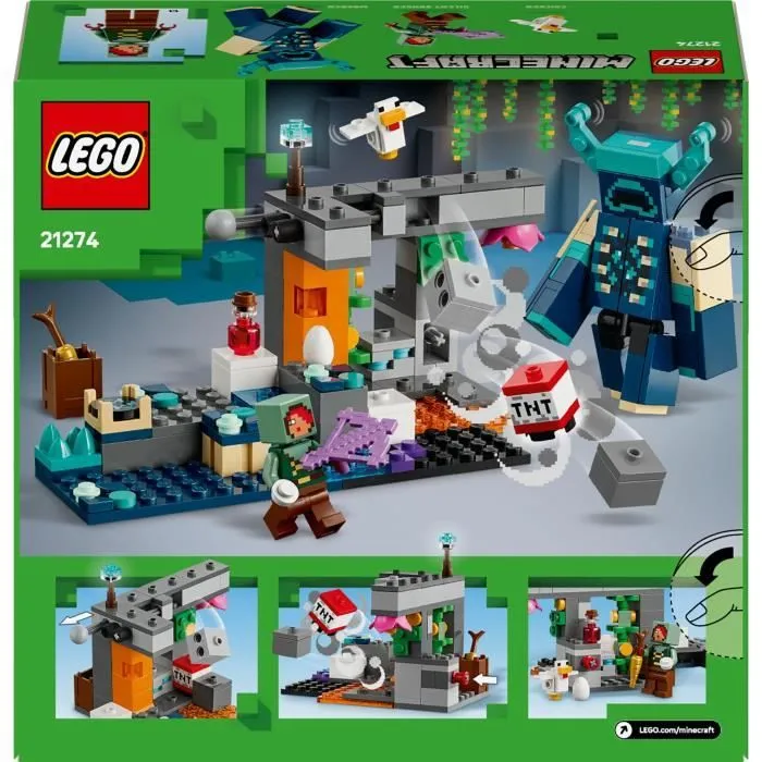 LEGO Minecraft 21274 La Rencontre Avec Le Warden - Jouet Collector Pour Garçon Dès 7 Ans-5