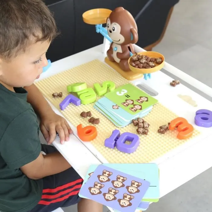 Balance de Mathématique Singe, Jeu Éducatif Ludique pour Apprendre à Compter En S'amusant, Enfant Cadeau Jouet Créatif-3