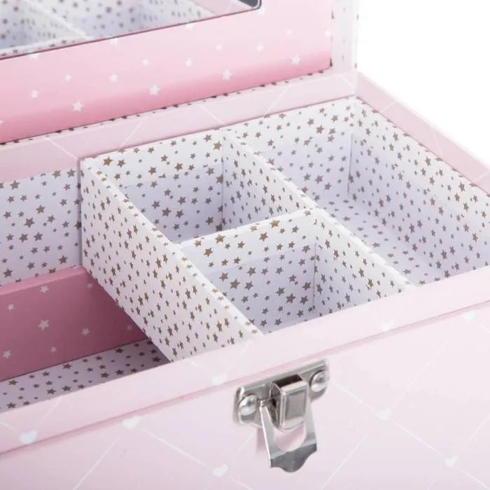 Boîte enfant "Demoiselle" - carton - 20x12 cm - Rose - Atmosphera createur d'interieur-1