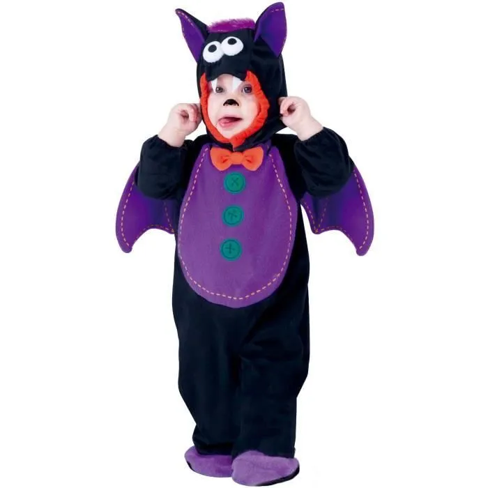 Déguisement de Chauve-Souris pour bébé - RUBIE'S - Grenouillère - Noir - 12 mois-0