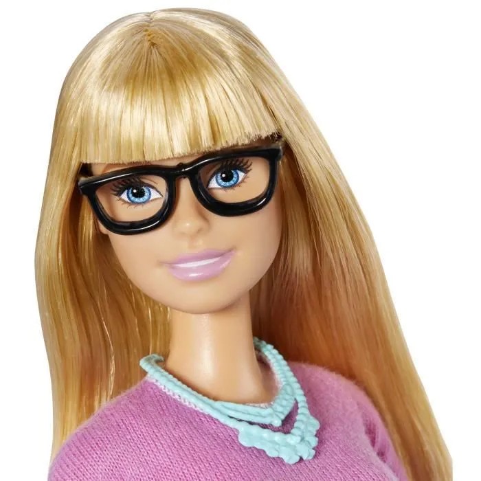 Poupée Barbie - Barbie - Professeur - Blonde - 10 accessoires éducatifs - Multicolore-3