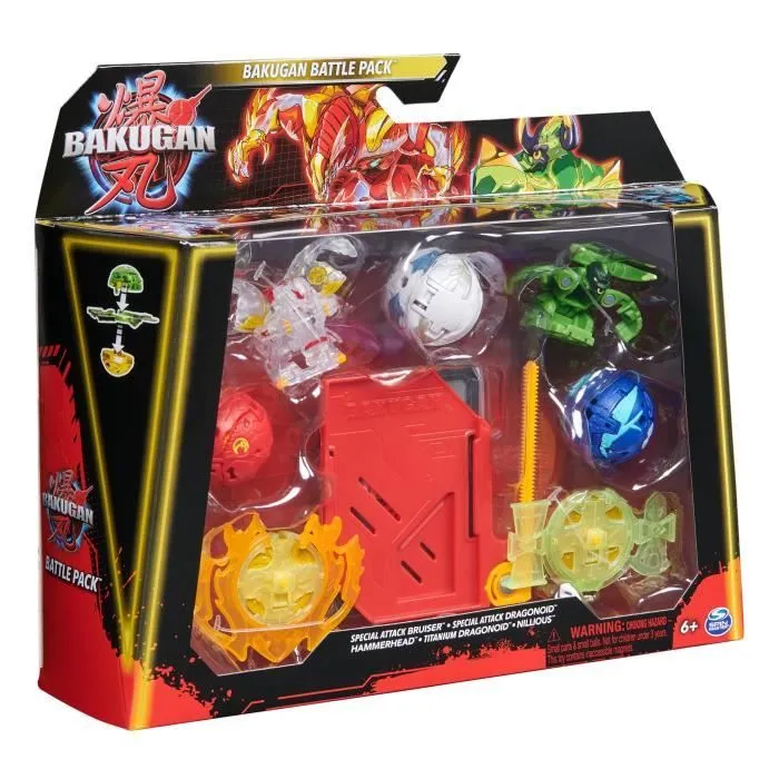 BAKUGAN - Battle Pack - 3 Bakugan + 2 Bakugan Special Attack-1