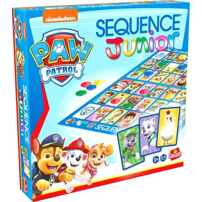Jeu de société - GOLIATH - Sequence Junior Pat'Patrouille - Jeu familial dès 3 ans-0