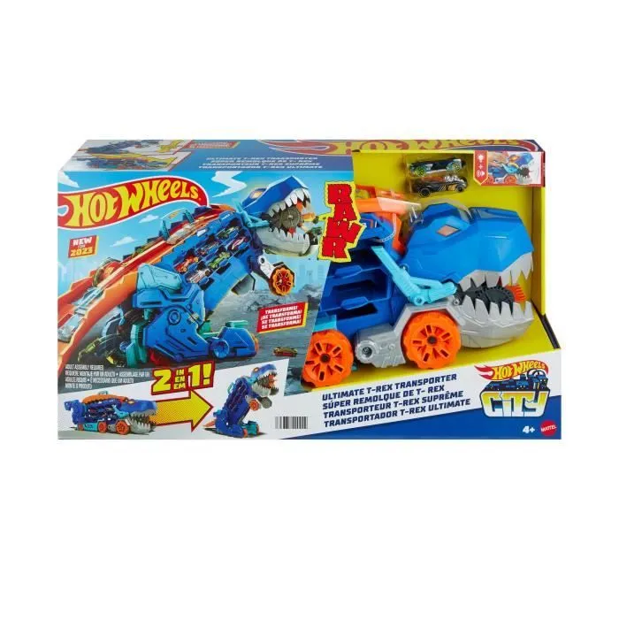 Méga Transporteur T-rex Suprême - Hot Wheels Dinosaure Mattel HNG50-2