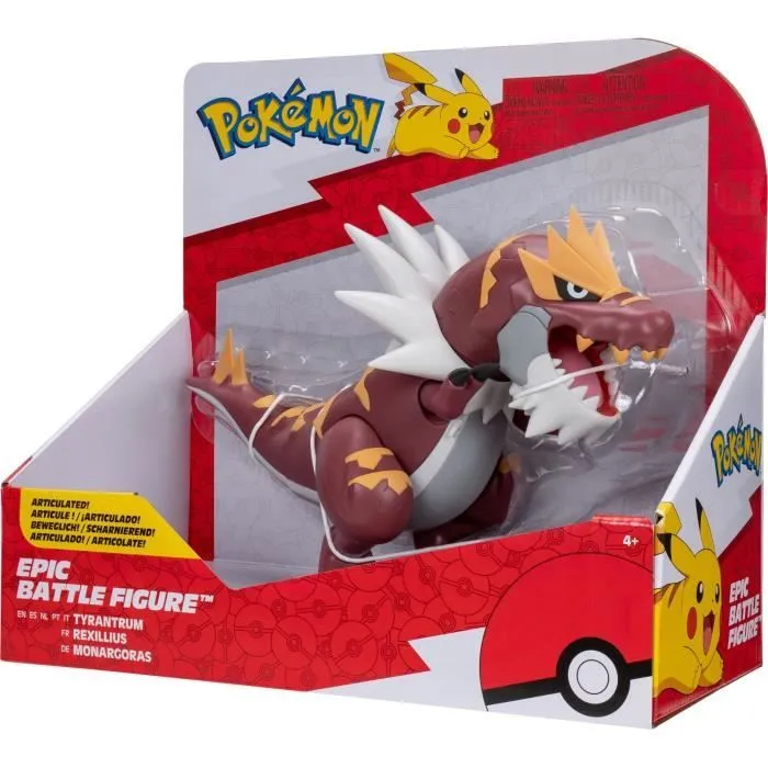 Figurine - BANDAI - Pokémon légendaires Rexilius - 30 cm, articulée, à l’échelle des dessins animés-1