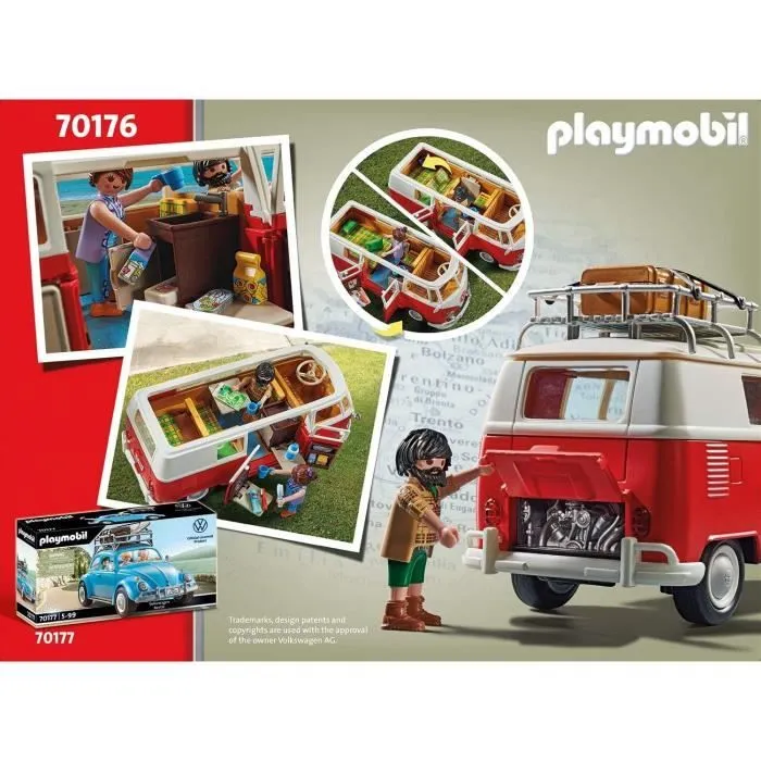 PLAYMOBIL 70176 Volkswagen T1 Combi, Classic cars, Adulte, Voiture de collection-2
