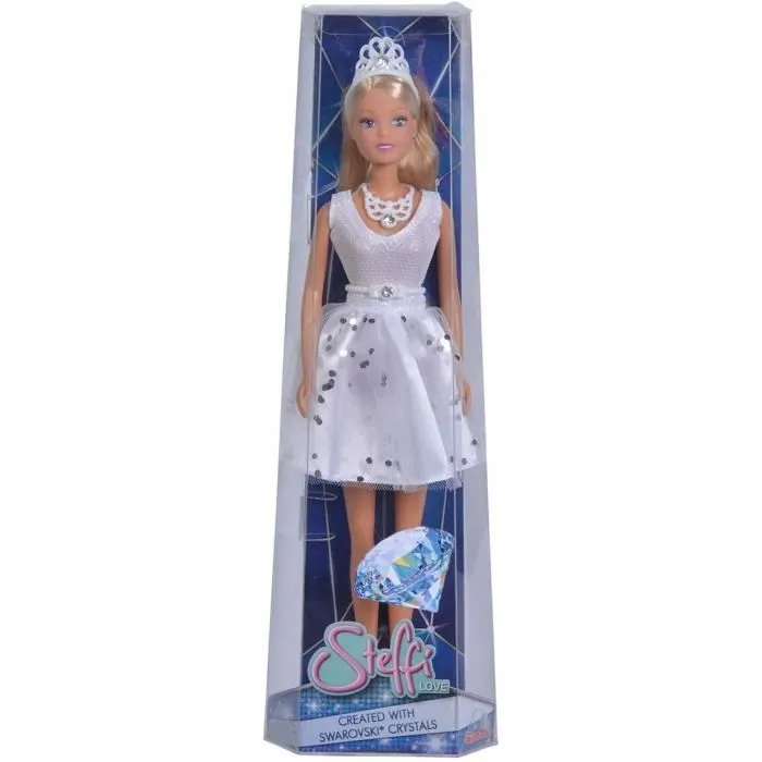 Poupée mannequin Steffi Love Swarovski Crystal - SIMBA - Robe ornée de diamants - Pour enfant à partir de 3 ans-0