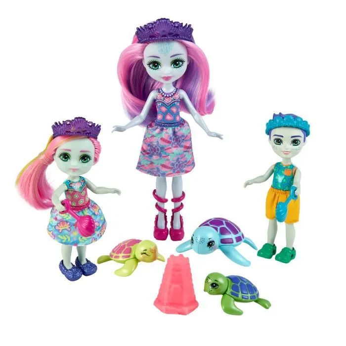 Enchantimals - Famille Tortue Et Accessoires - Poupée-0