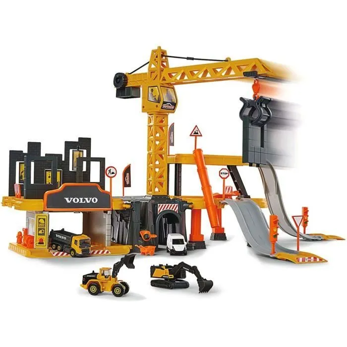Majorette Volvo Construction Crane Set + 5 véhicules-2