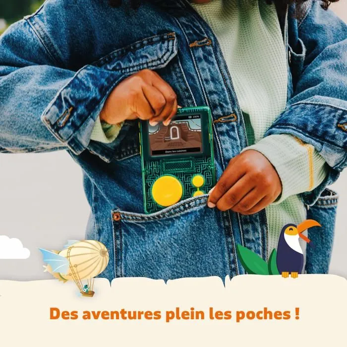 Console éducative - Lunii - Pack baladeur audio FLAM + coque antichocs de protection Jaune - boîte à histoires - dès 7 ans-1