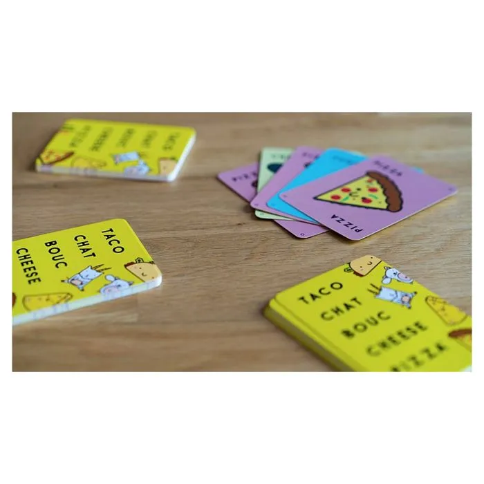 Jeu de société - Blue Orange - Taco Verso Bouc Cheese Pizza - Age 8 ans - Durée 10 min - Jeu d'ambiance-1
