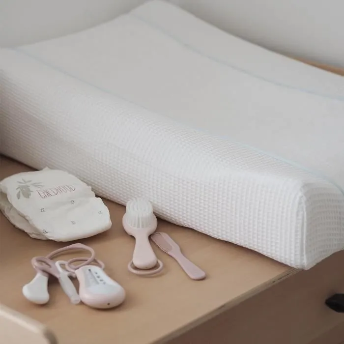 BEABA Housse pour matelas à langer Sofalange, 100% coton biologique, confort optimal, blanc-2