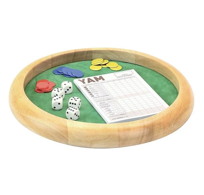 Jeu de société - JEUJURA - Piste de dés en bois Yam 421 - Enfant - Mixte - 3 ans et plus-1