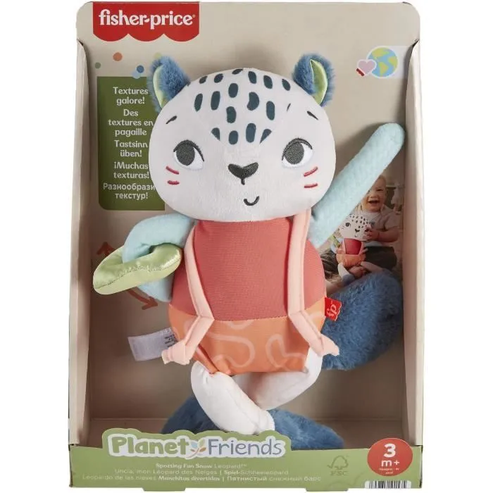 Fisher-Price-Uncia, mon Léopard des Neiges-Jouet d’éveil pour bébé HKD64-4