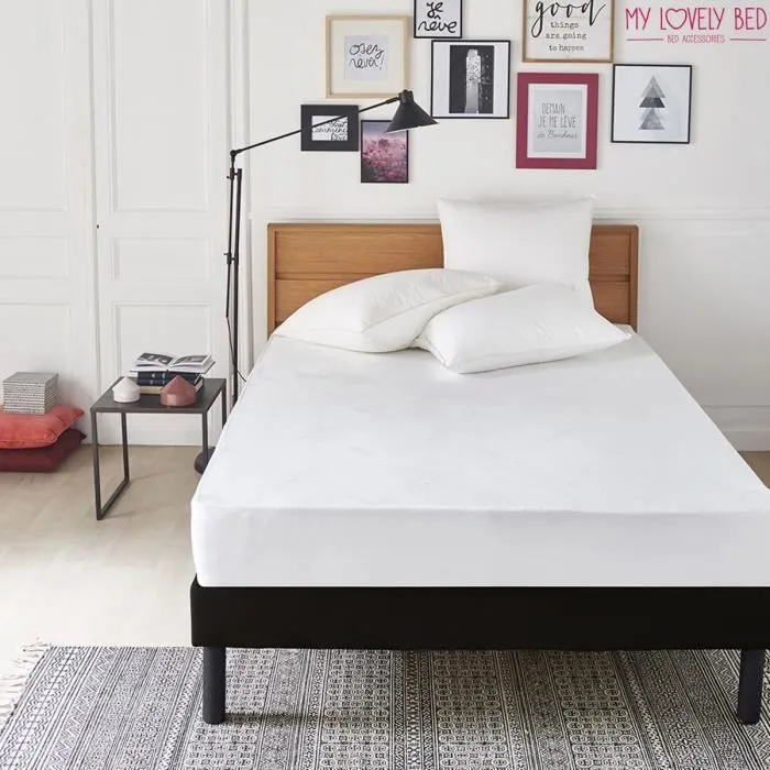 My Lovely Bed - Protège Matelas 140x190/200 cm | Alèse Tissu Coolmax® : évacuation rapide de l’humidité | Respirant et Absorbant-1