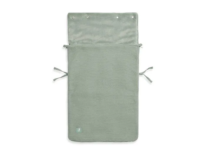 Chanceliere Jollein - 025-811-65371 - Chanceliere tricotee pour siege bebe stonegreen 82 x 42 cm-2