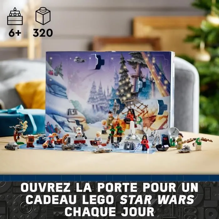 Calendrier de l'Avent LEGO® Star Wars 75366 - 24 Cadeaux de Noël dont 9 Personnages et 10 Jouets de Véhicules-5