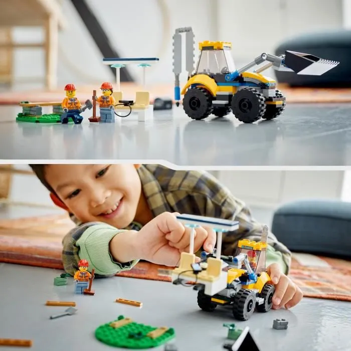 LEGO® City 60385 La Pelleteuse de Chantier, Jouet Engin de Chantier, Garçons et Filles 5 Ans-5