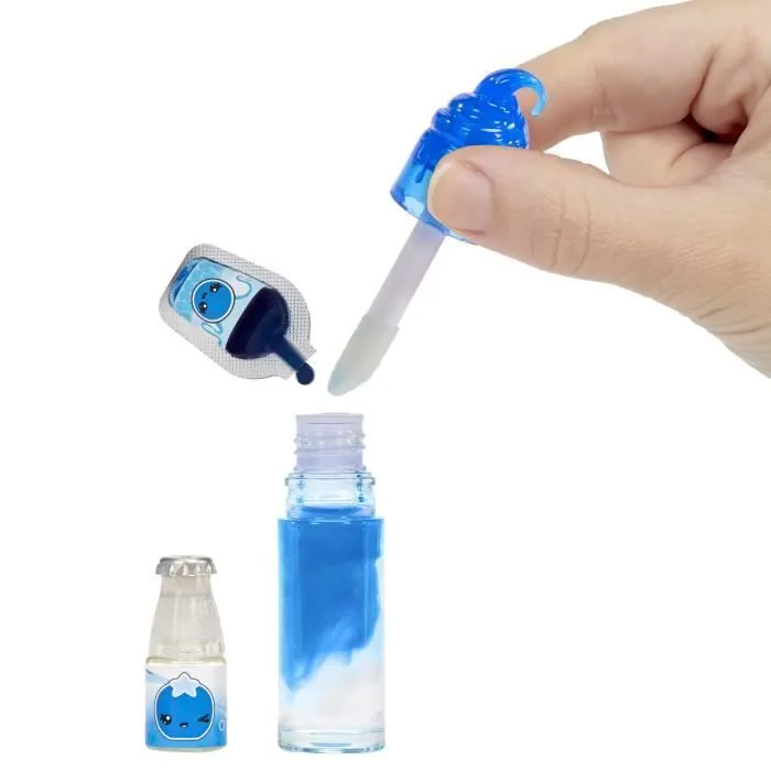 Yummiland - 1 poupée 10 cm et un gloss pailleté à créer - Rory - Goût Myrtille - Dès 4ans-1